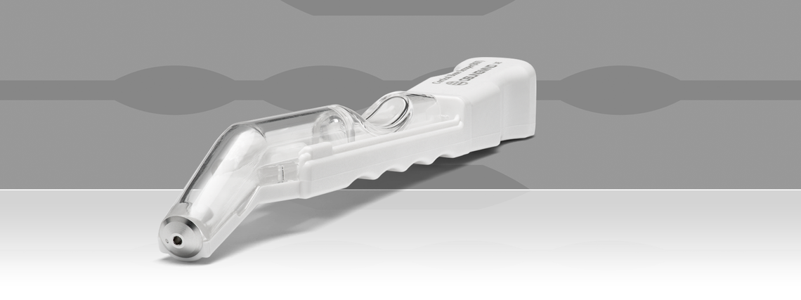 Bone Scraper Banner Der Bone Scraper Knochenschaber vor grauem Hintergrund.